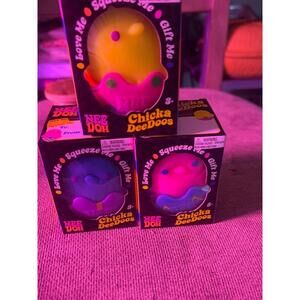 Needoh Easter Chicks Blue Yellow Pink